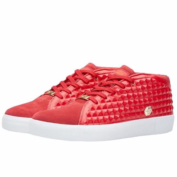 Nike Lebron XIII Lifestyle Mid Top Sneakers Shoes Gym Red Gold Men's Siz… - Picture 3 of 17